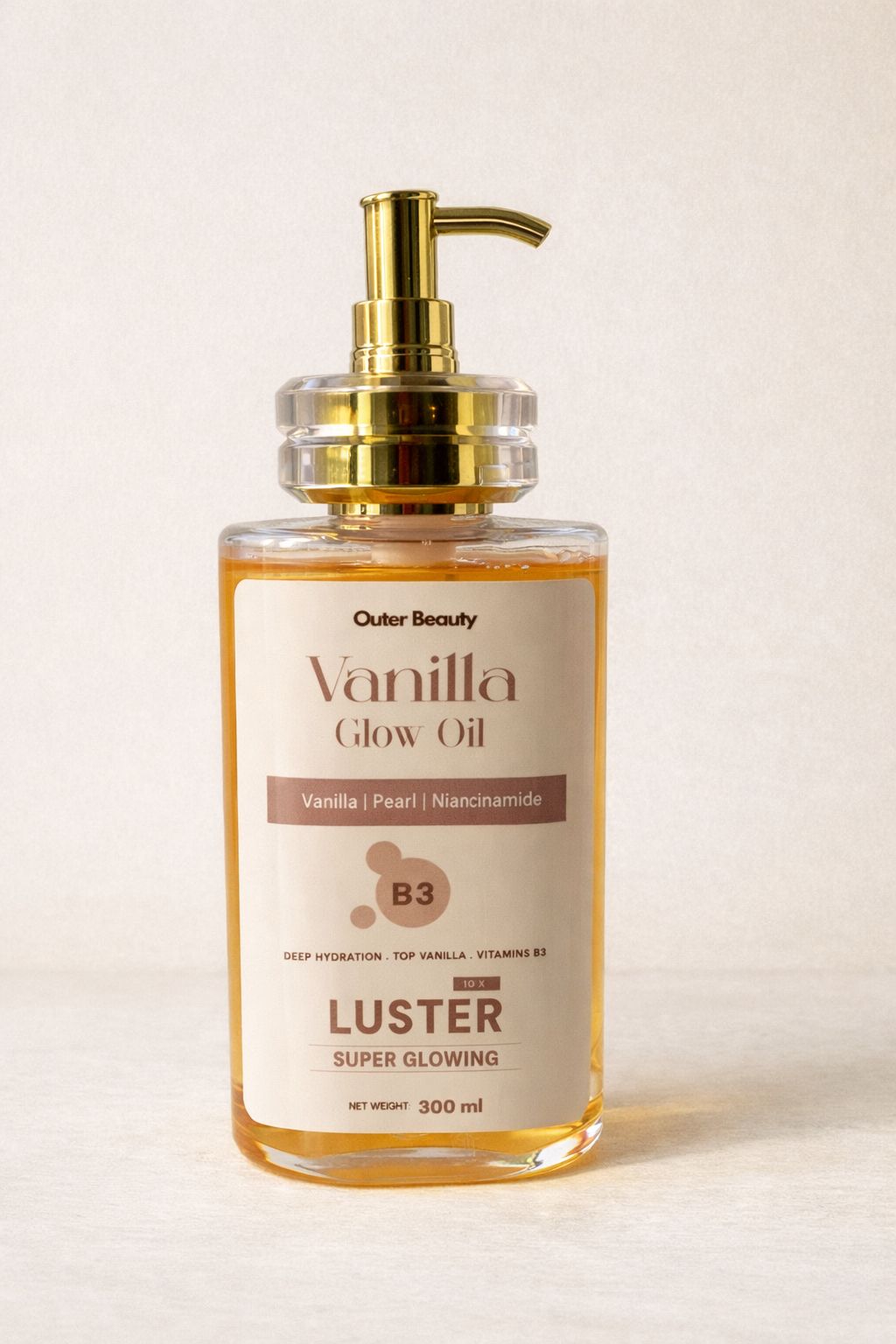 Vanilla Nourishing Body Oil for glowing skin